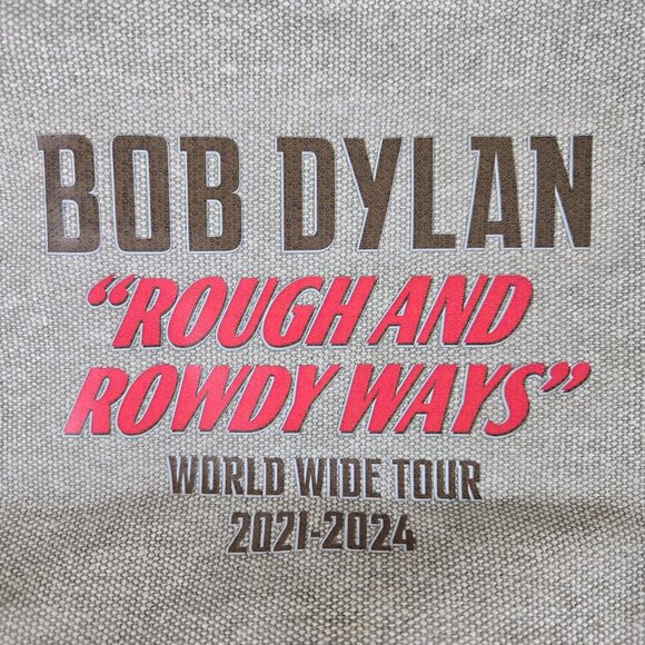 Field & Co Leeds Canvas Backpack "Bob Dylan Rough & Rowdy Ways World Tour 21-24" - Picture 2 of 11